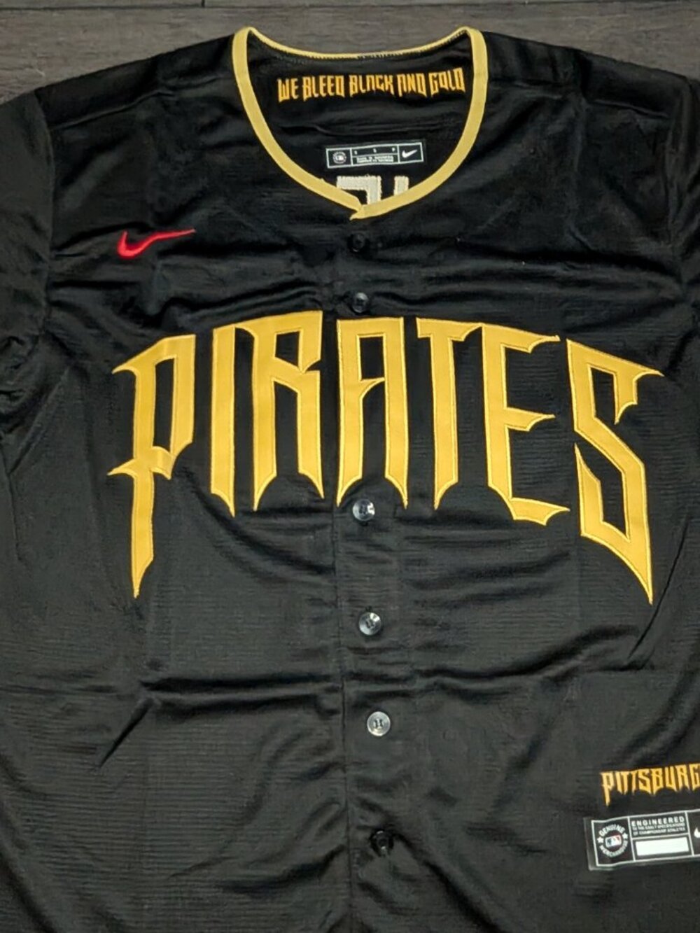 Konnor Griffin #6 Pittsburgh Pirates 2026 City Connect Baseball Jersey - Picture 6 of 9